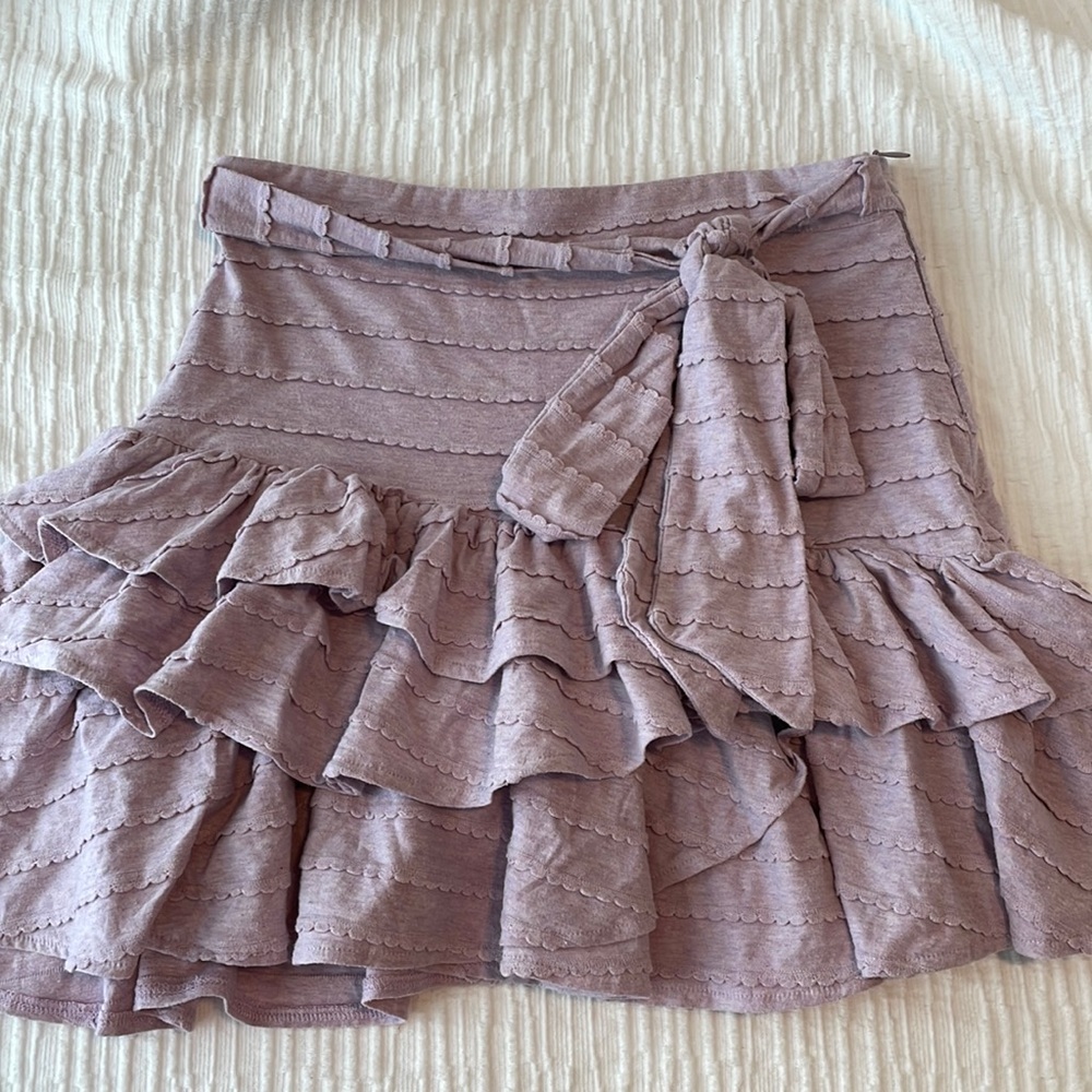 Lavender ruffle skirt